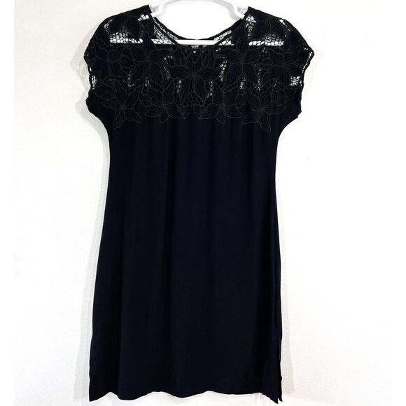 Dresses & Skirts - USINDO 100% Rayon Black Hand Made Embroderiod Neck Line Midi Skirt Size‎ Medium